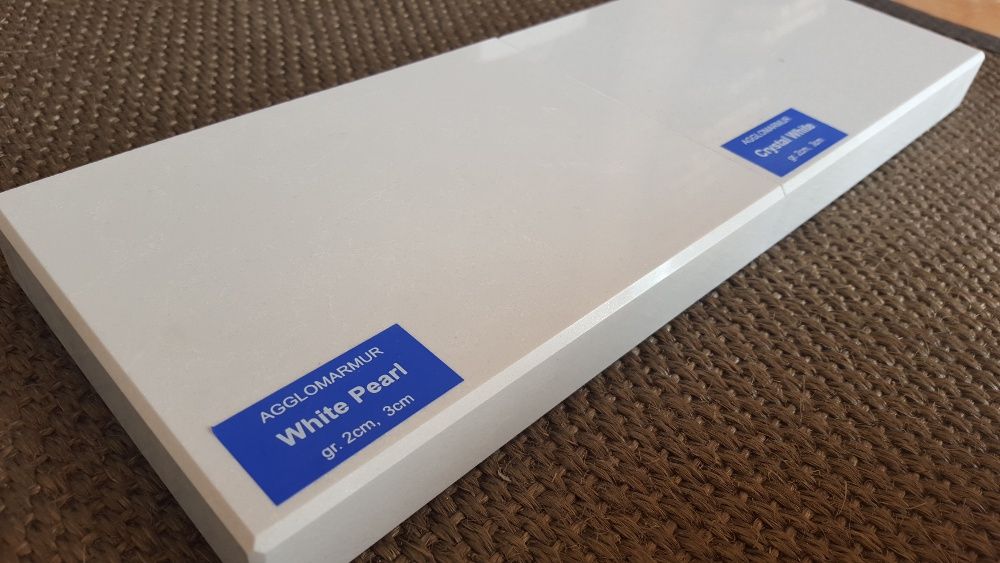Parapety agglomarmur White Pearl konglomerat marmurowy