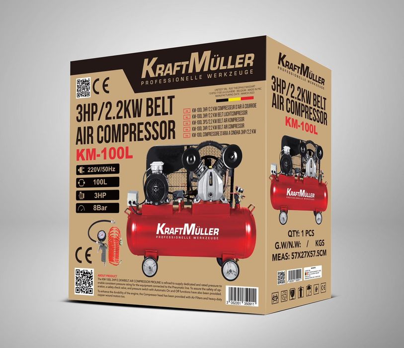 Compressor de 100 litros novo