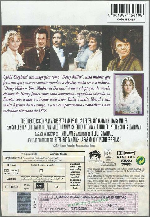 Daisy Miller: Uma Mulher às Direitas (1974)