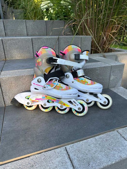 Rolki dziewczęce Worker świecące