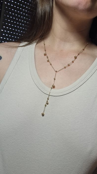 Colar Dourado Aço Inoxidável