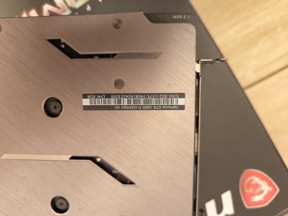 Karta graficzna GTX 1660 ti  6gb