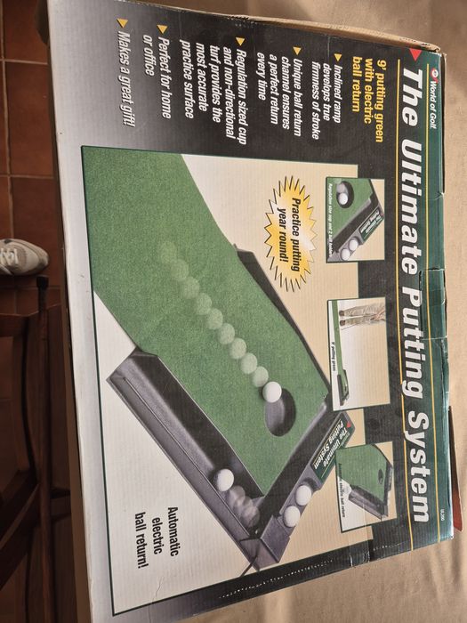 Puttin green com retorno elétrico de bola