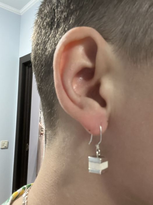 Набор серьги кулон агат серебро