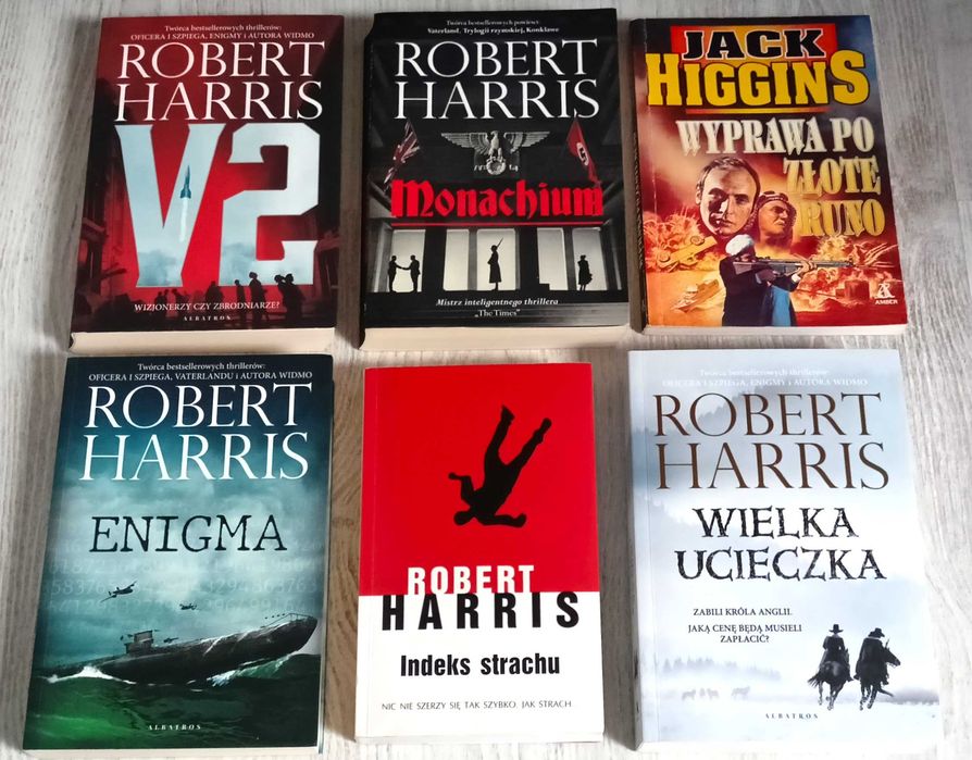 Robert Harris Indeks strachu Monachium V2 Enigma Wielka ucieczka Higgi