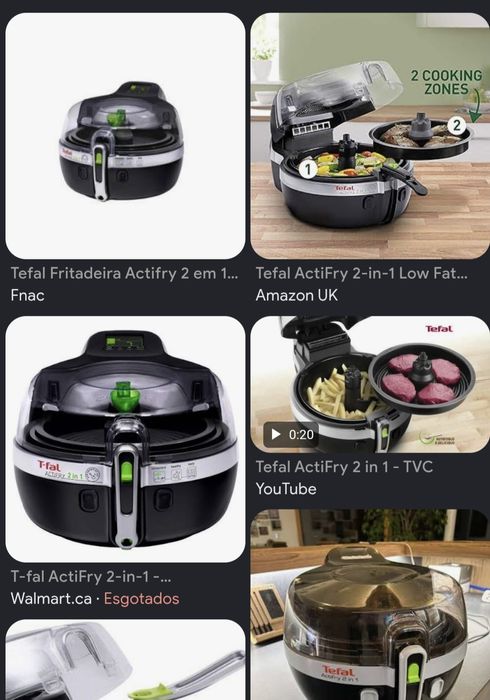 Tefal Air Fryer Fritadeira Actifry 2 em 1
Fritadeira Tefal Actifry 2