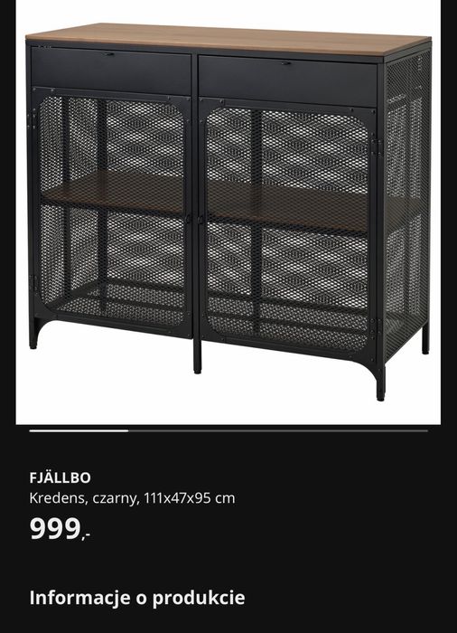 Kredens Ikea FJALLBO- stan idealny