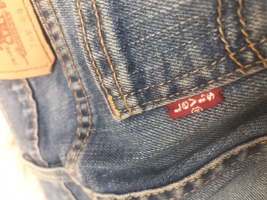 Spodnie Levis jeansy dżinsy proste nogawki