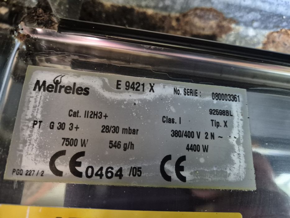 Fogão Meireles  inox 4 bocas gas + 2 eletricas