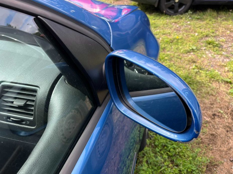 lusterko przód przednie prawe vw golf v 5 1k0 2003 -2009 hatchback lc5g niebieski elektryczne podgrzewane