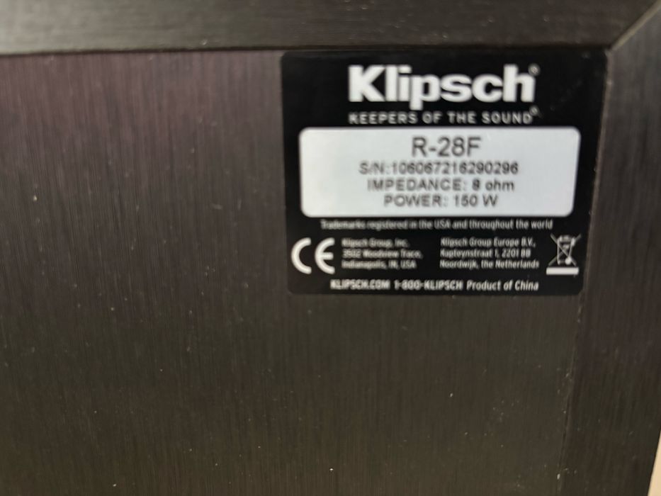 Kolumny  Klipsch i amplituner Sony