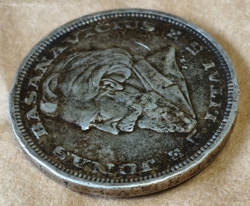 5 litai 1936 Litwa moneta srebrna Jonas Basanavičius Pogoń