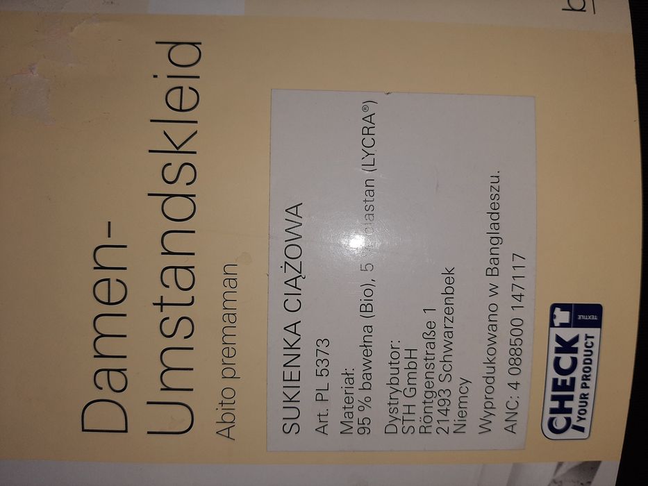 Sukienka ciążowa roz 36/38. NOWA!