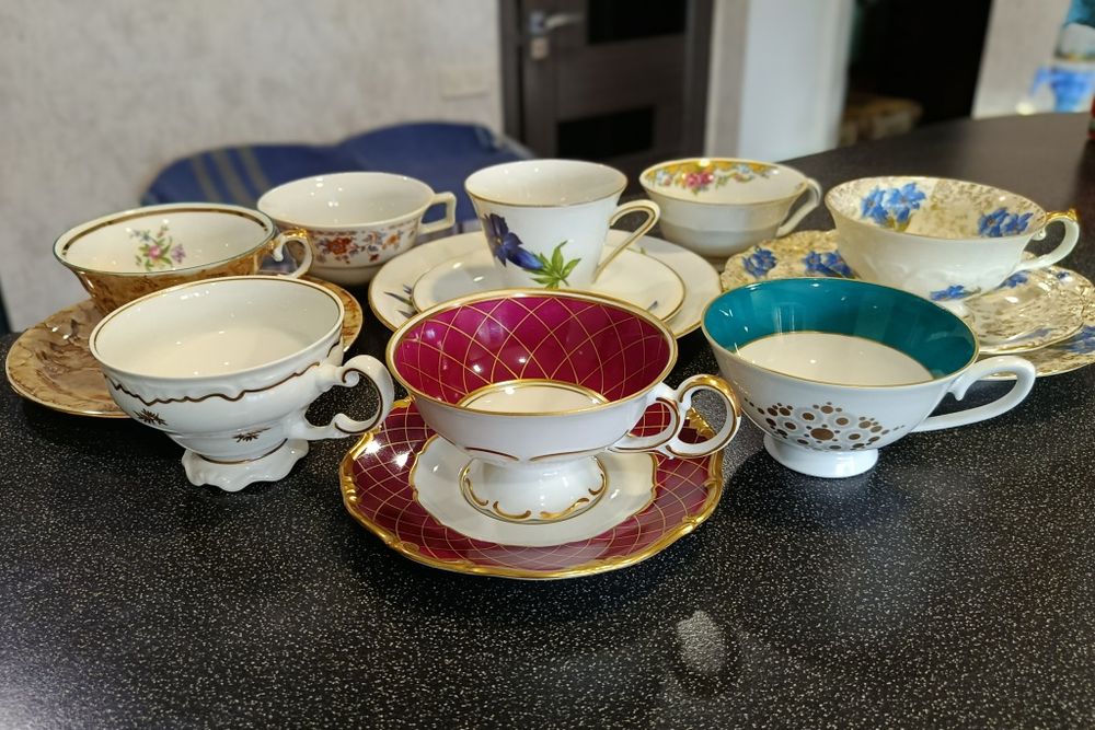 Чашки чайные фарфор