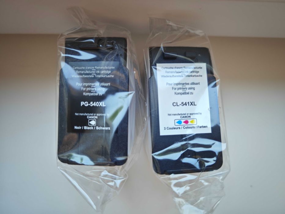 Tinteiros Canon PG-540XL e CL-541XL