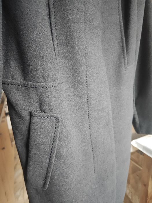 Płaszcz szary z paskiem H&M