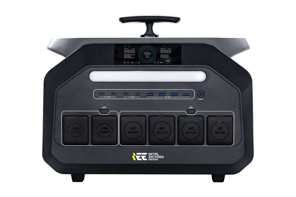 Estação Energia Solar IEETek 3200W/6400W MPPT 1000W 2048Wh BT e WI-FI