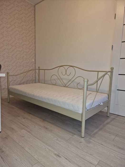Łóżko Jysk Ringe 90 X 200 cm Kremowe + materac