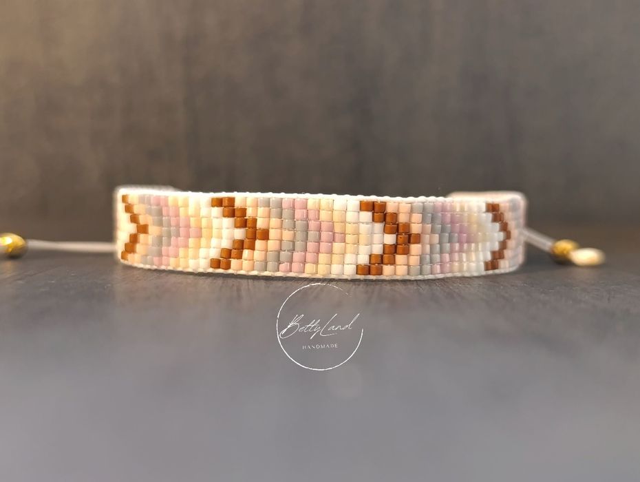 Zestaw dwóch bransoletek z koralików miyuki - handmade