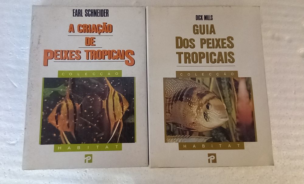 Livros sobre peixes tropicais