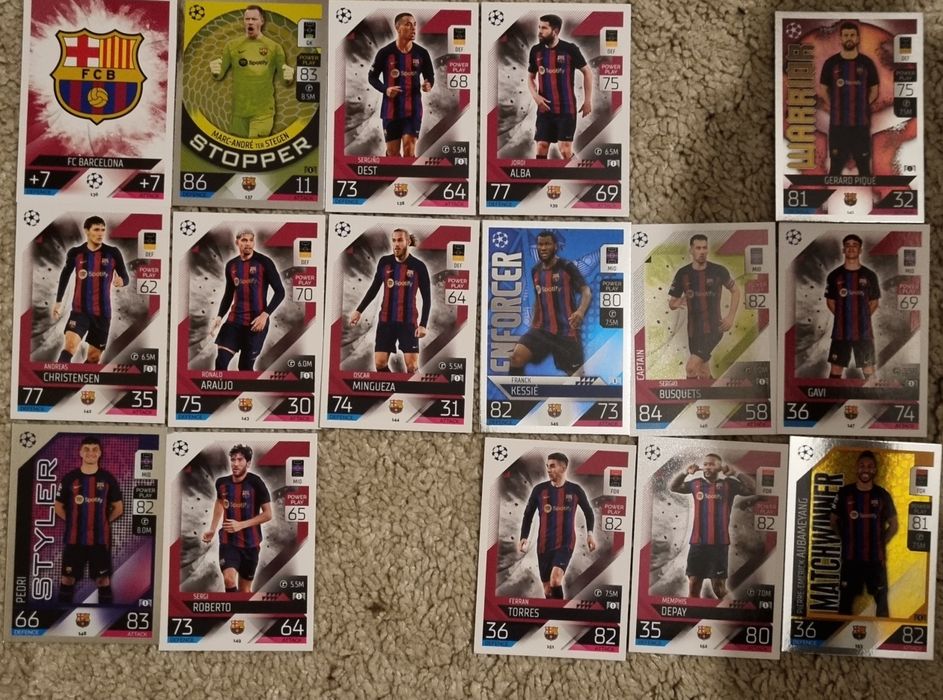 Match attax 22 23 lote cartas