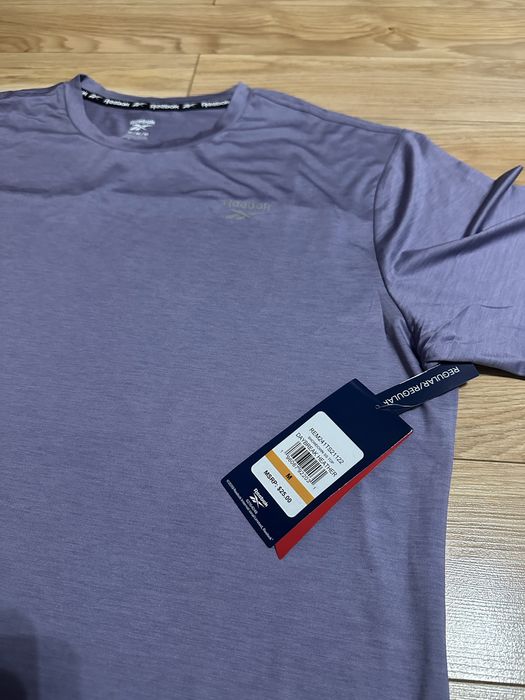 Nowa męska koszulka Reebok M sportowa fioletowa