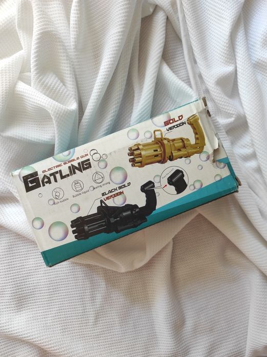 Генератор бульбашок пістолет мініган Mini Gun / пістолет для бульбашок