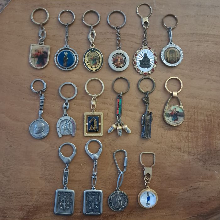 Conjunto Porta-Chaves Religiosos Vintage | Vários Packs | Portes Inclu