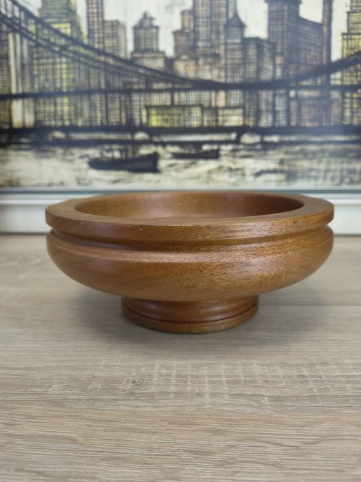 Drewniana misa / patera na nodze – klasyczna, solidna