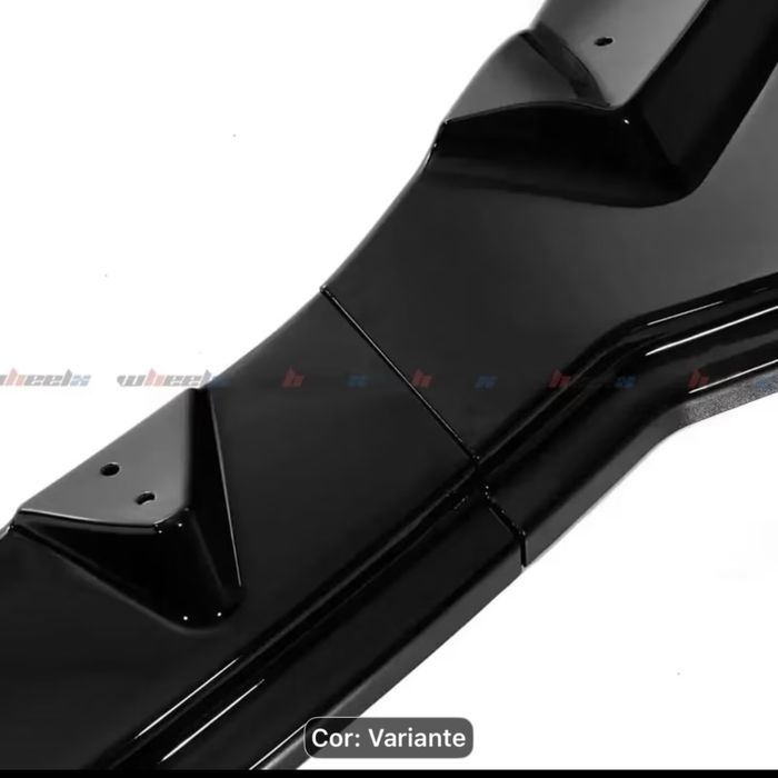 Lip frontal preto brilhante para tesla Y