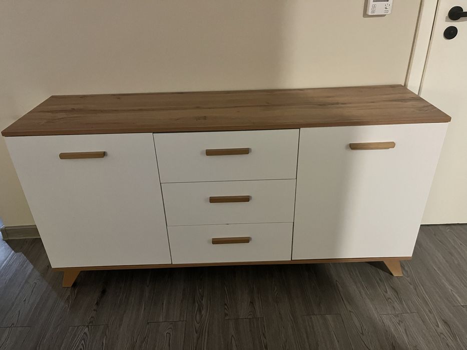 Komoda w stylu skandynawskim vintage boho