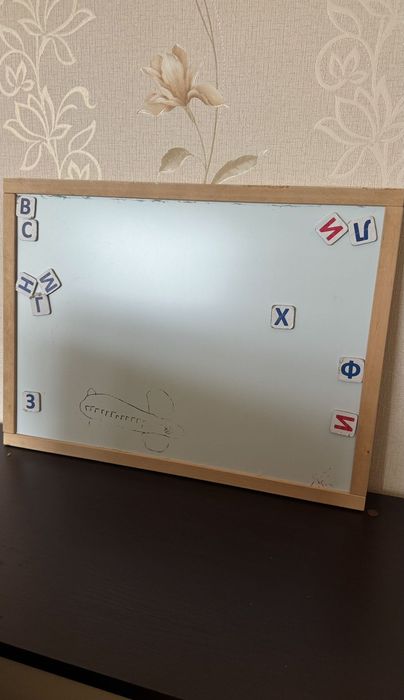 Мольберт дитячий (дошка для крейди+магнітна)