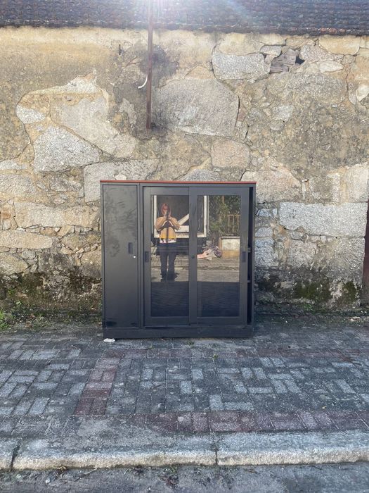 Escritorio Metal/Cerejeira