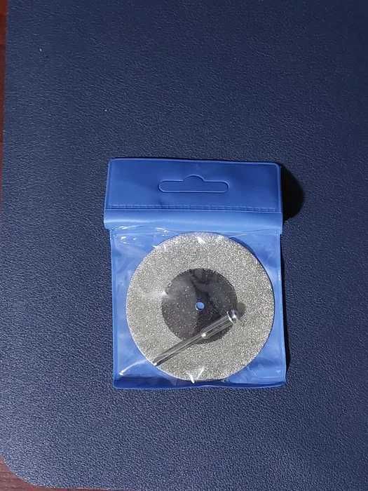 Disco de corte diamante 60mm + eixo Dremel