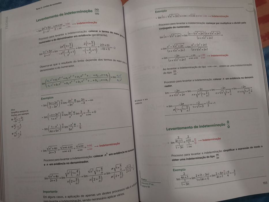 Livro como novo "Guia de estudos matemática A 11°ano"