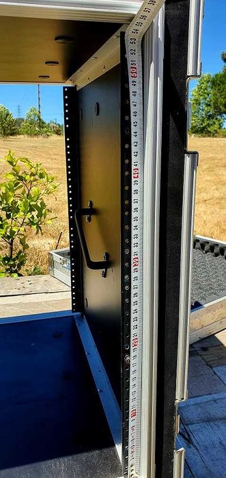 Flightcase 19" Rack 12 He Metal Tranplated