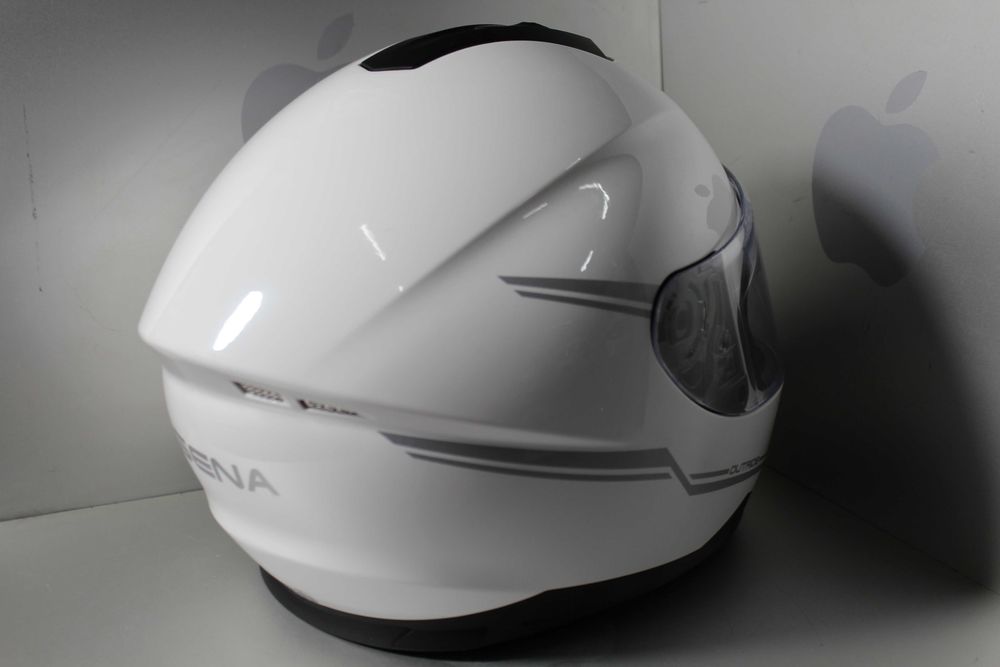 Шолом Білий Sena Outride Bluetooth M-57-58см