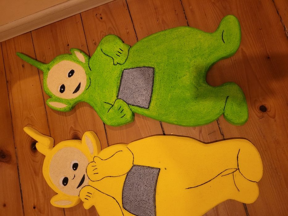Dekoracja ze styropianu teletubisie
