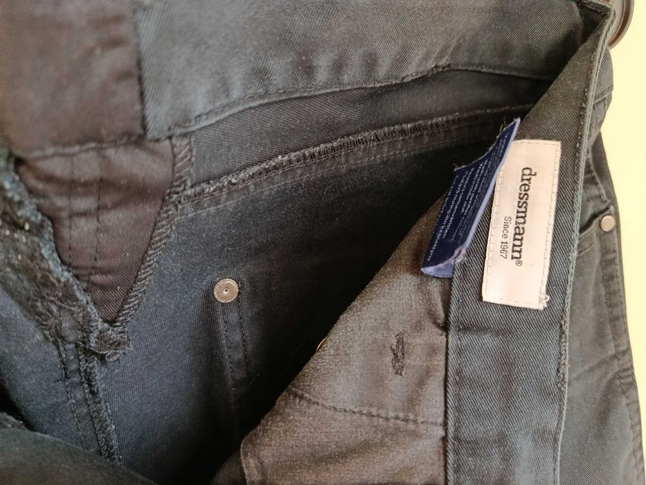 spodnie jeansowe dressmann , w pasie 90 cm