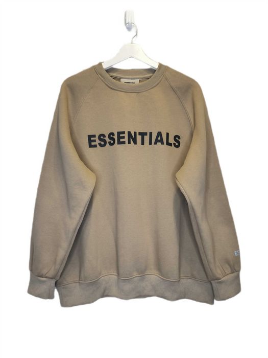 Bluza Essentials Fear of God FOG Logo Beżowa L