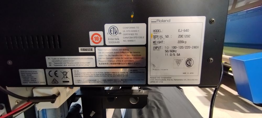 Plotter de impressão - Roland Soljet ej-640