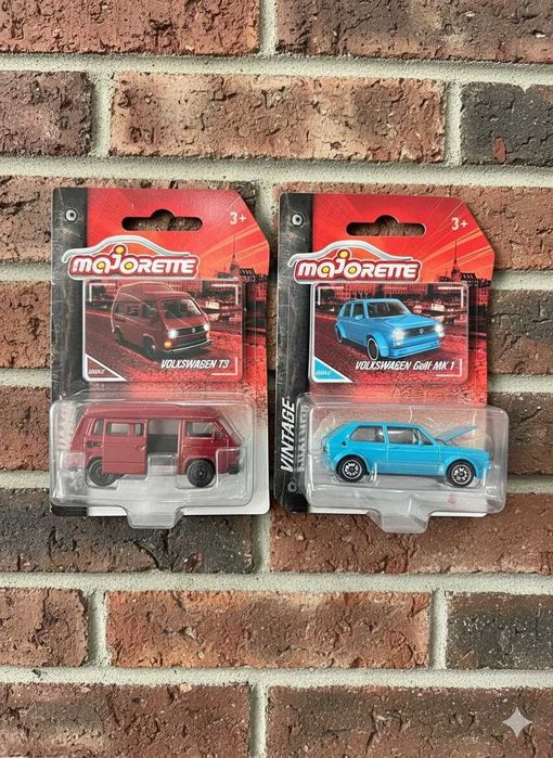 Majorette - zestaw z serii Vintage - Volkswagen T3 & Volkswagen Golf 1