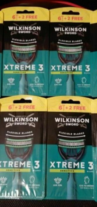 Duży zestaw maszynek do golenia Xtreme sensitive 4x8szt