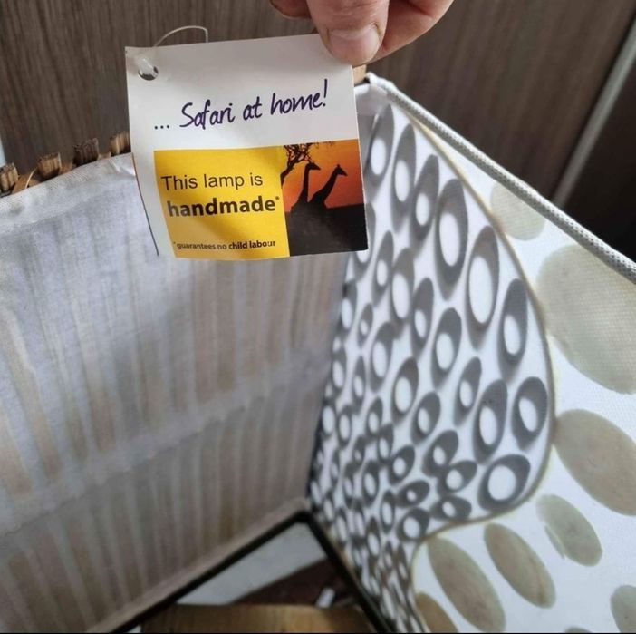 Lampa handmade safari ręcznie wykonana