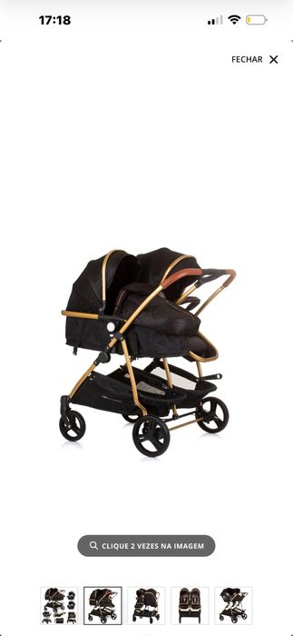 Carrinho de gemeos nunca usado