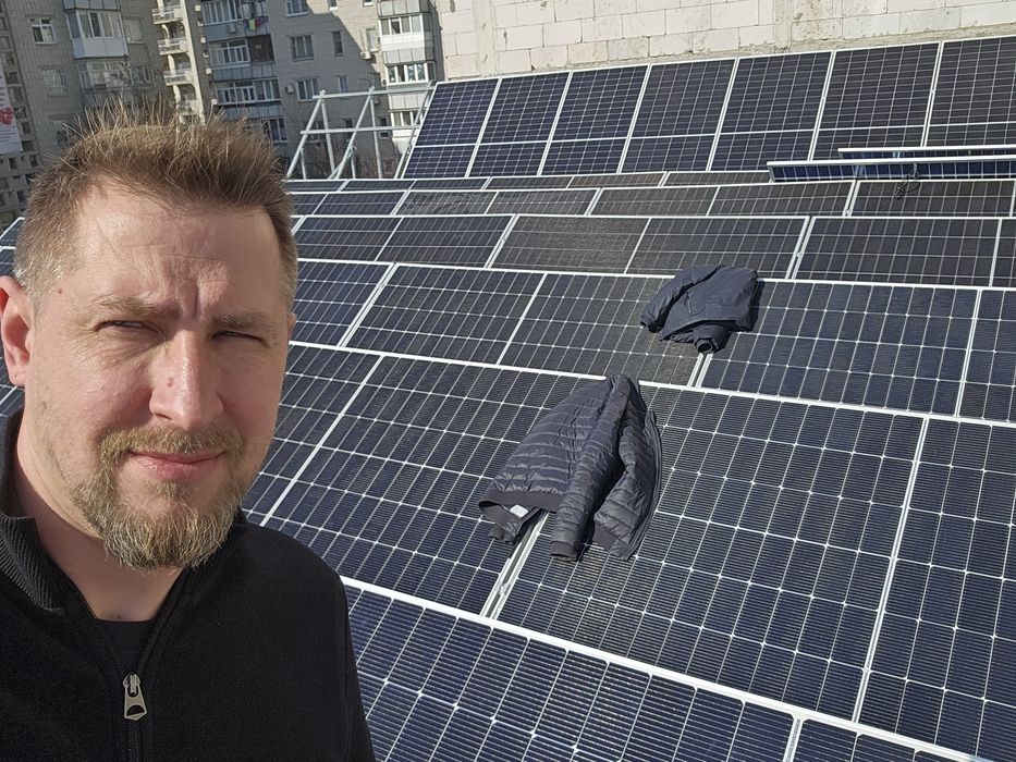 Монтаж встановлення сонячних панелей