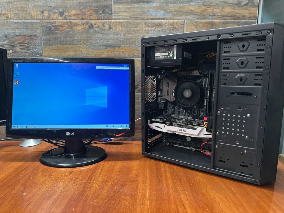 Компьютер Ryzen 3 1200/ B450/ 16GB/ 500W/ 1TB/ SSD128/ GTX 1060/ 19"