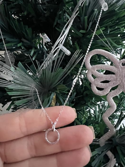 Кольє срібне геометрія