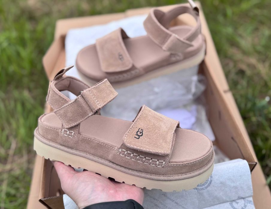 ‼️Оригінал ‼️Босоніжки Ugg W Goldenstar Sandals Sand / Driftwood / Босоножки Угги/ Сандалі Угг/ Уггі