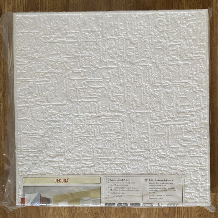 Placas de teto decorativas 500x500 mm - NOVAS